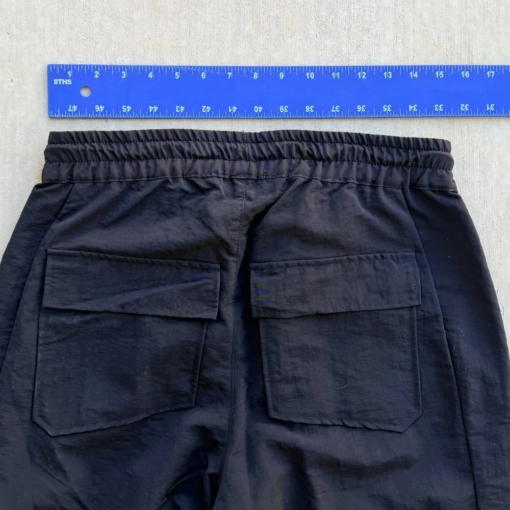 Rhude Rifle Nylon Cargo Pants Black Size Large Made In USA Flight Utility - Picture 8 of 11